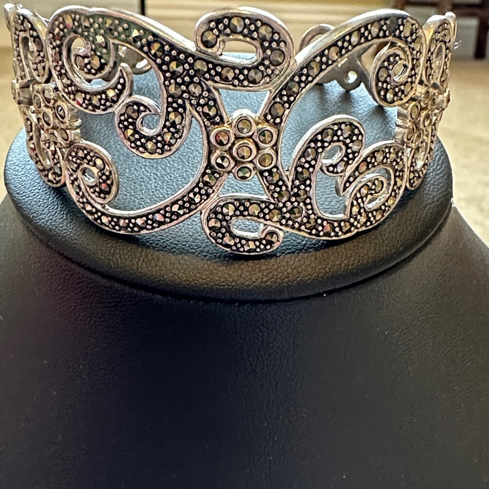 Marcasite Cuff Bracelet